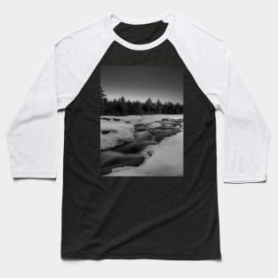 The Quiet Elegance of Pabineau Winter Flow V5 Baseball T-Shirt